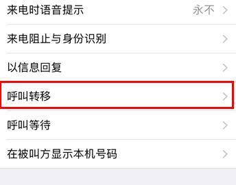 来电转接怎么设置苹果